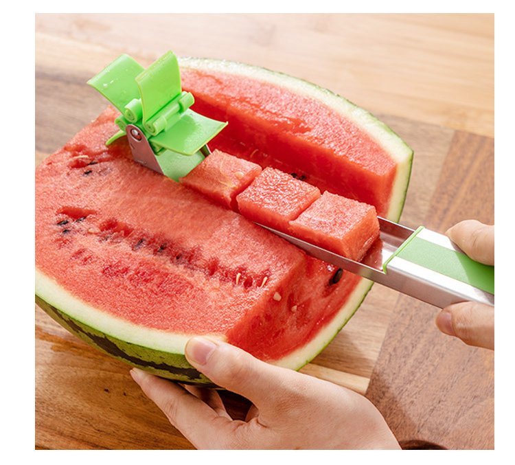 Large Size Watermelon Slicer Flower Windmill Shaped Melon Knife